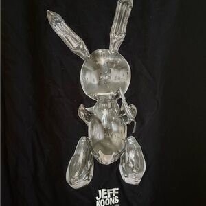 Jeff Koons Silver Rabbit Graphic Tee